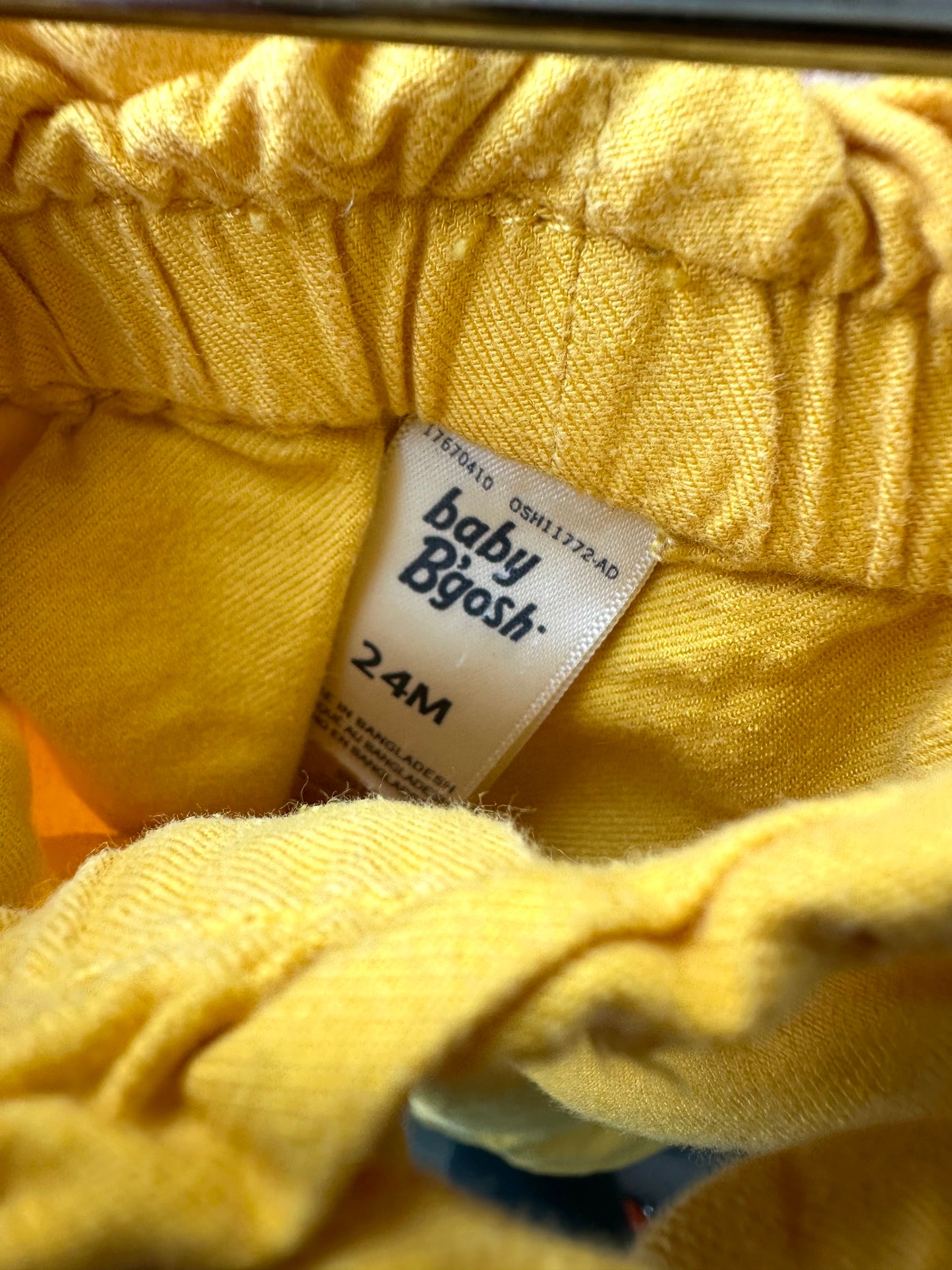 Yellow Tapered Pants / 24m
