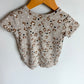 Jax + Lennon Bamboo Grey Animal Print T-shirt / 18-24m