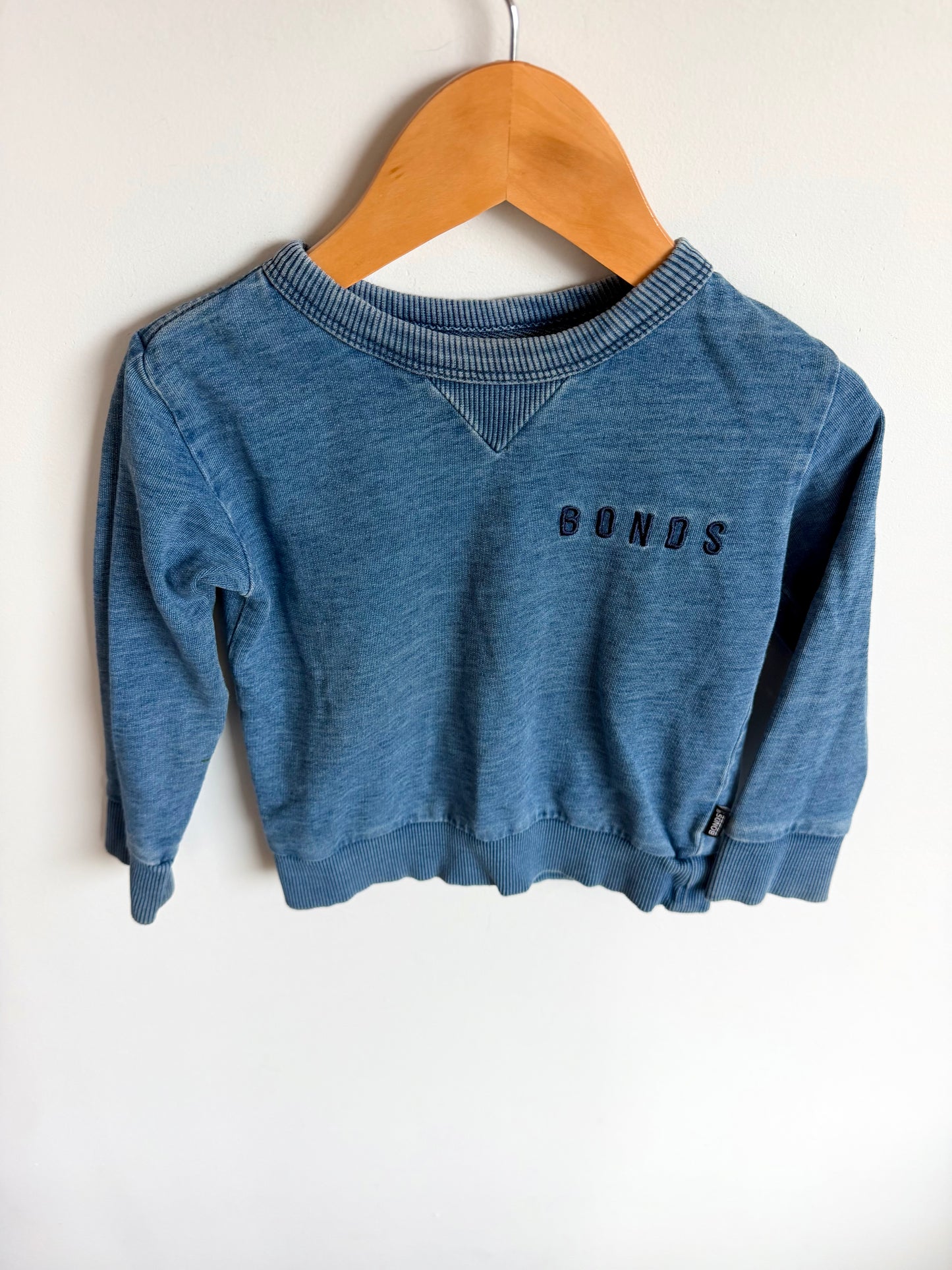 Bonds Denim Look Crewneck / 18-24m