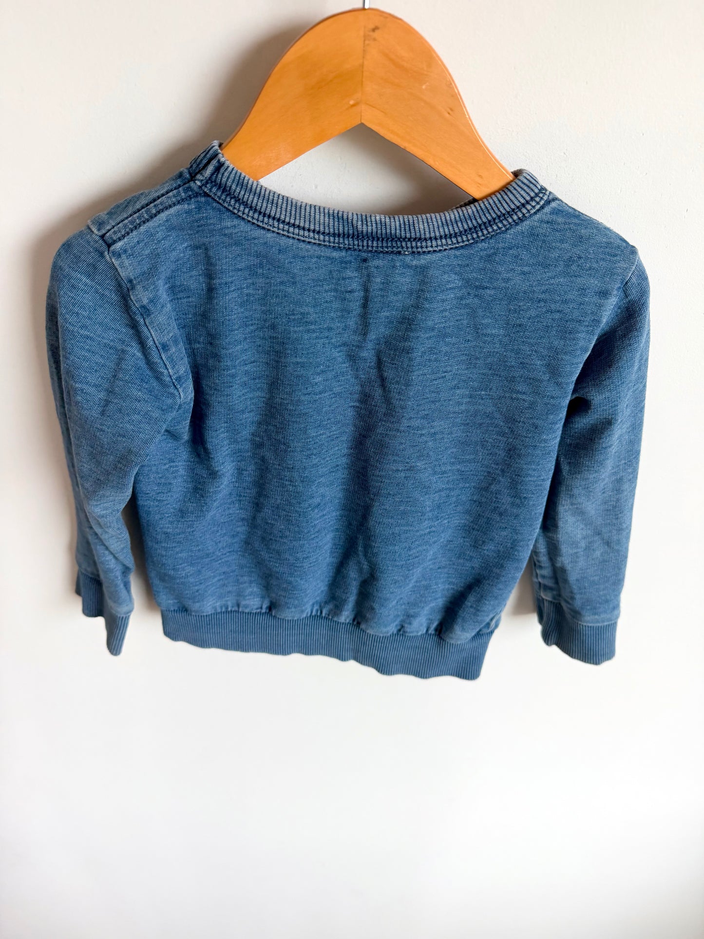 Bonds Denim Look Crewneck / 18-24m