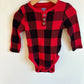 Plaid Checkered Bodysuit / 6-9m