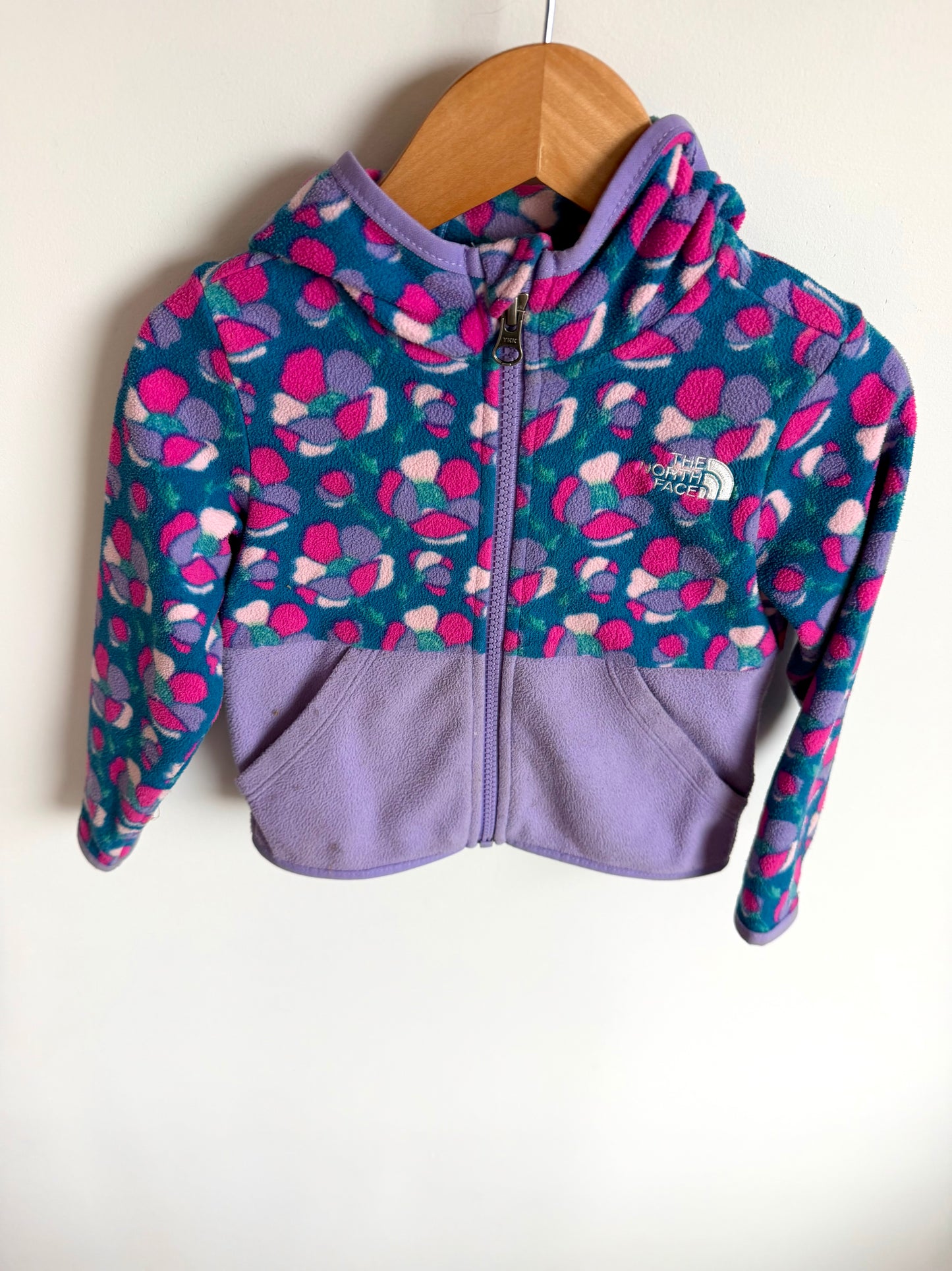 North Face Purple Fleece Zip Hoodie / 2T