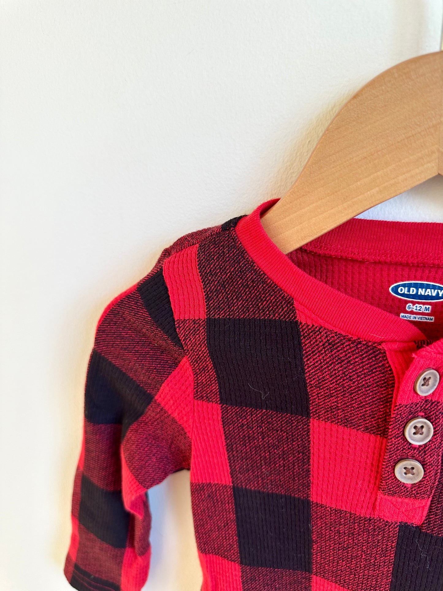 Plaid Checkered Bodysuit / 6-9m