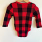 Plaid Checkered Bodysuit / 6-9m