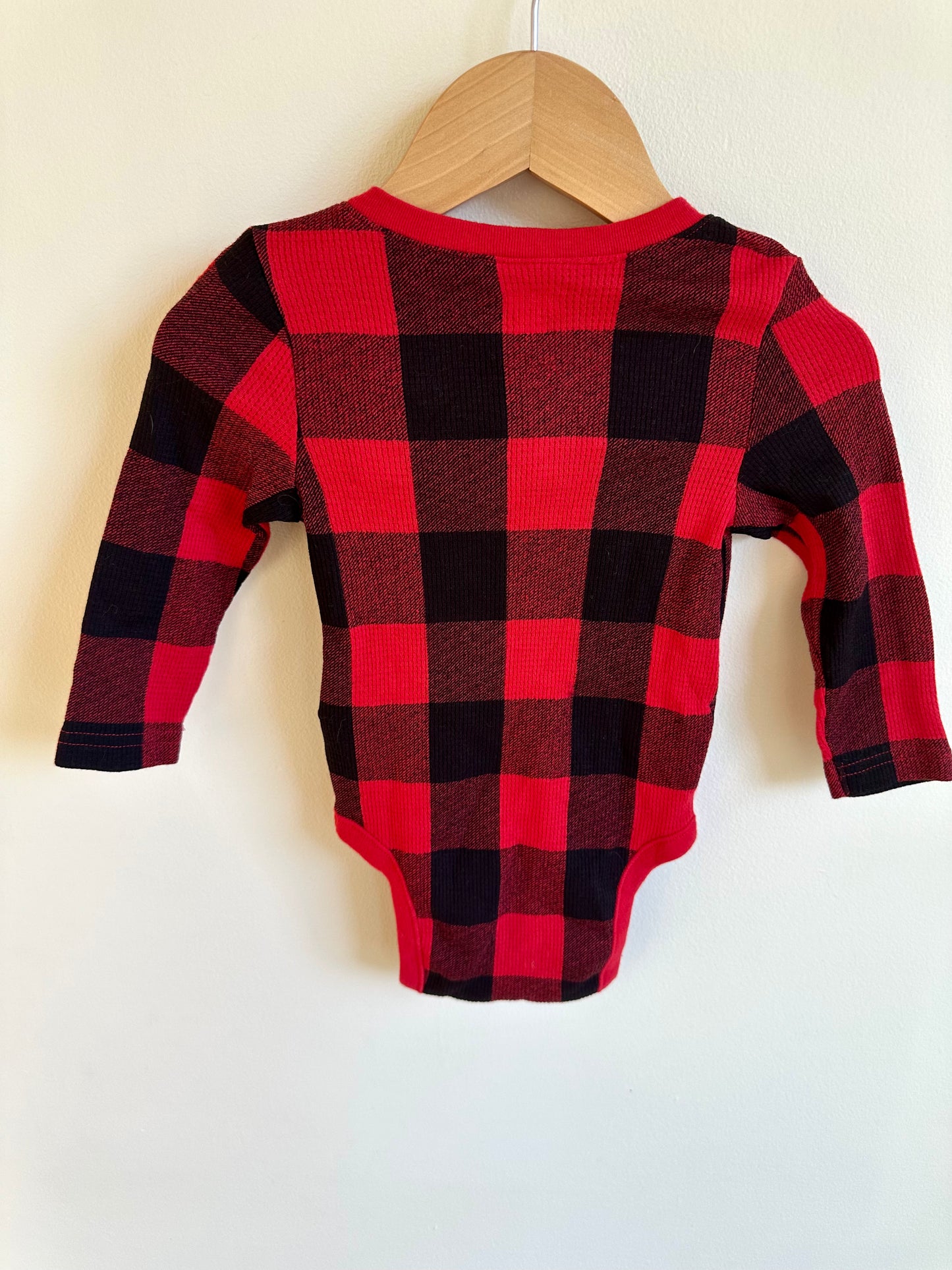 Plaid Checkered Bodysuit / 6-9m