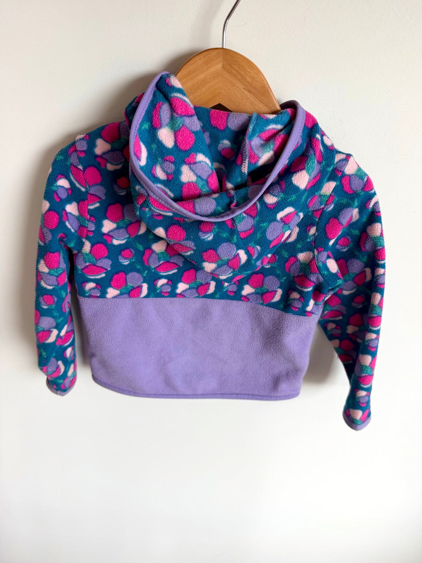 North Face Purple Fleece Zip Hoodie / 2T