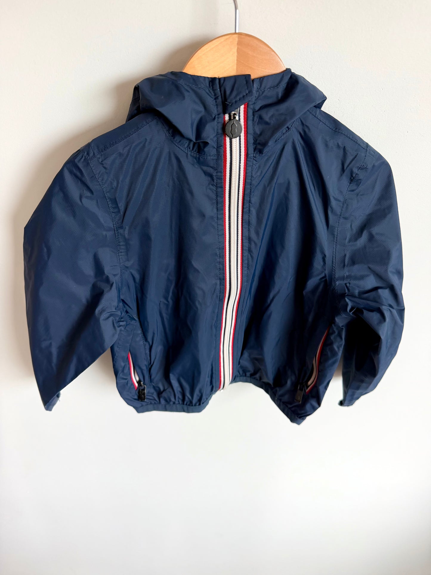 Peekaboo Beans Navy Light Rain Jacket / 3T