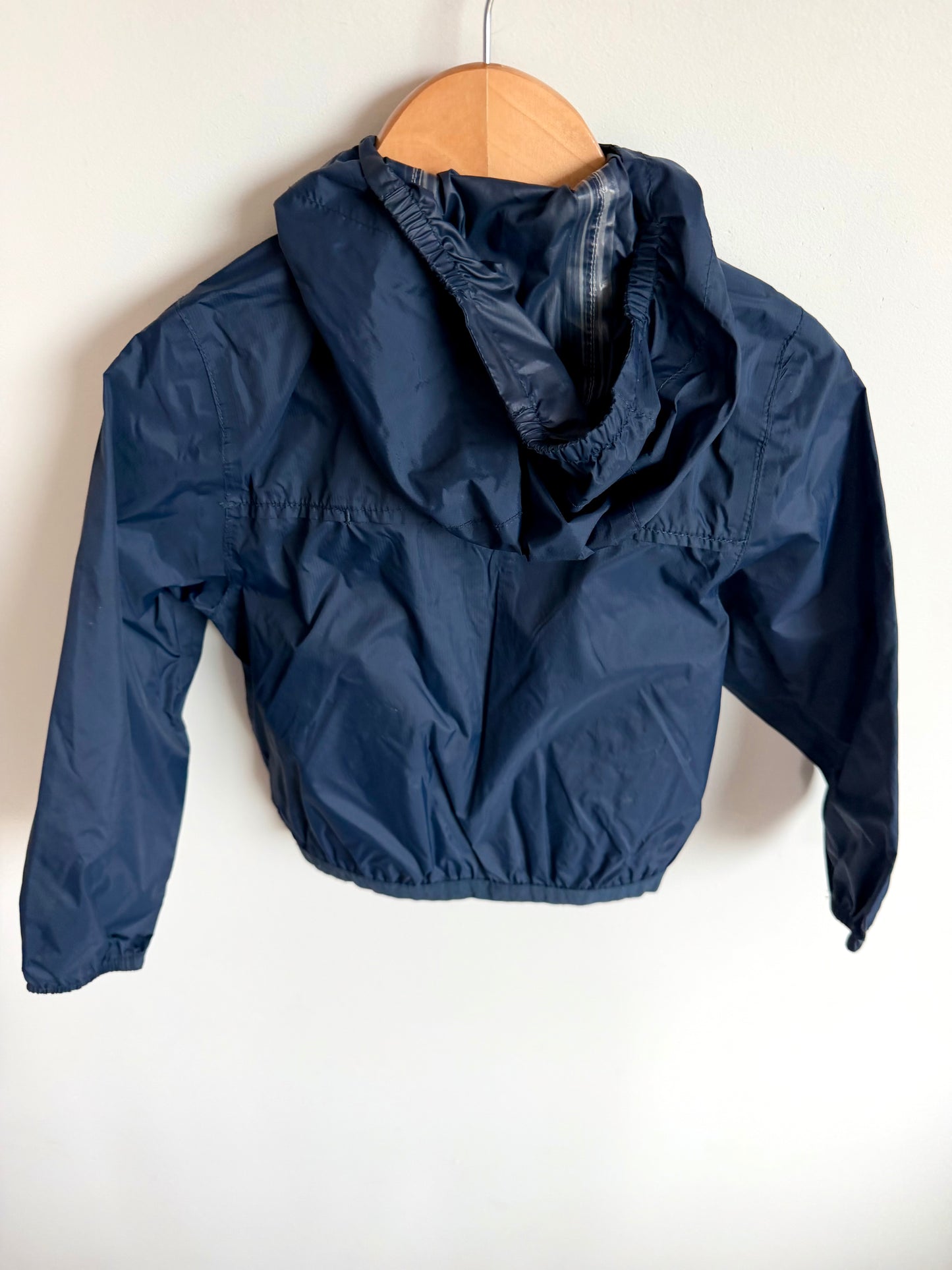 Peekaboo Beans Navy Light Rain Jacket / 3T