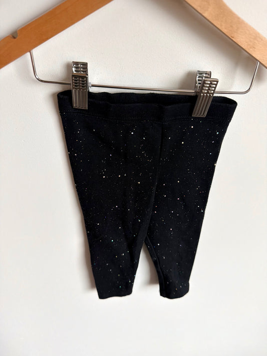 Sparkle Black Leggings / 12m