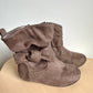 Brown Bow Ankle Boots / Size 7 Toddler