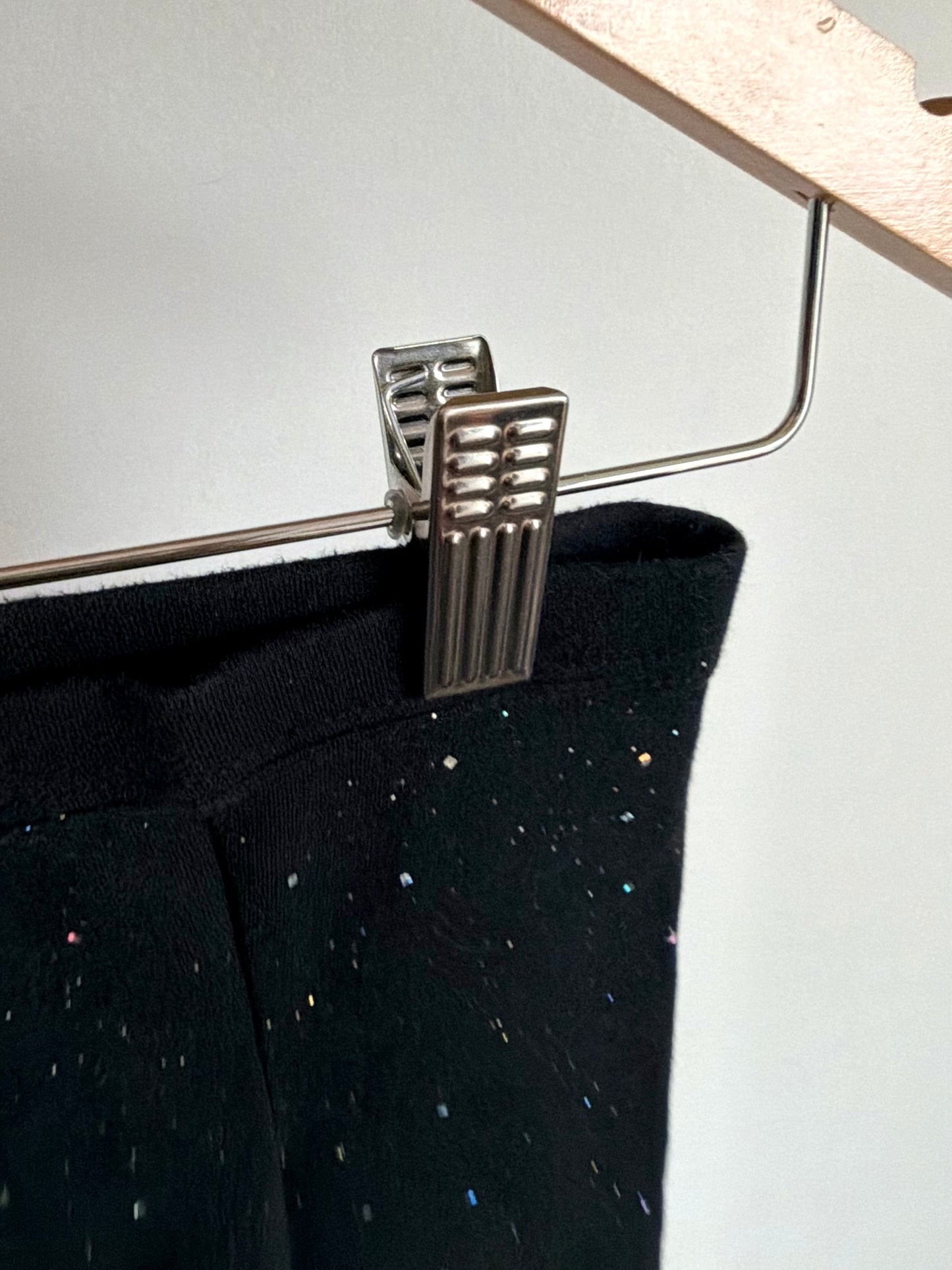 Sparkle Black Leggings / 12m