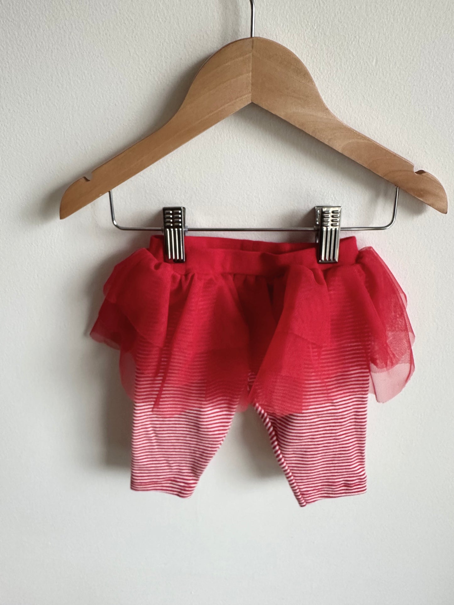 Tutu Red Striped Pants / 0-3m