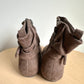 Brown Bow Ankle Boots / Size 7 Toddler