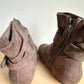 Brown Bow Ankle Boots / Size 7 Toddler