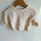 Cream Organic Sweater / 6-9m