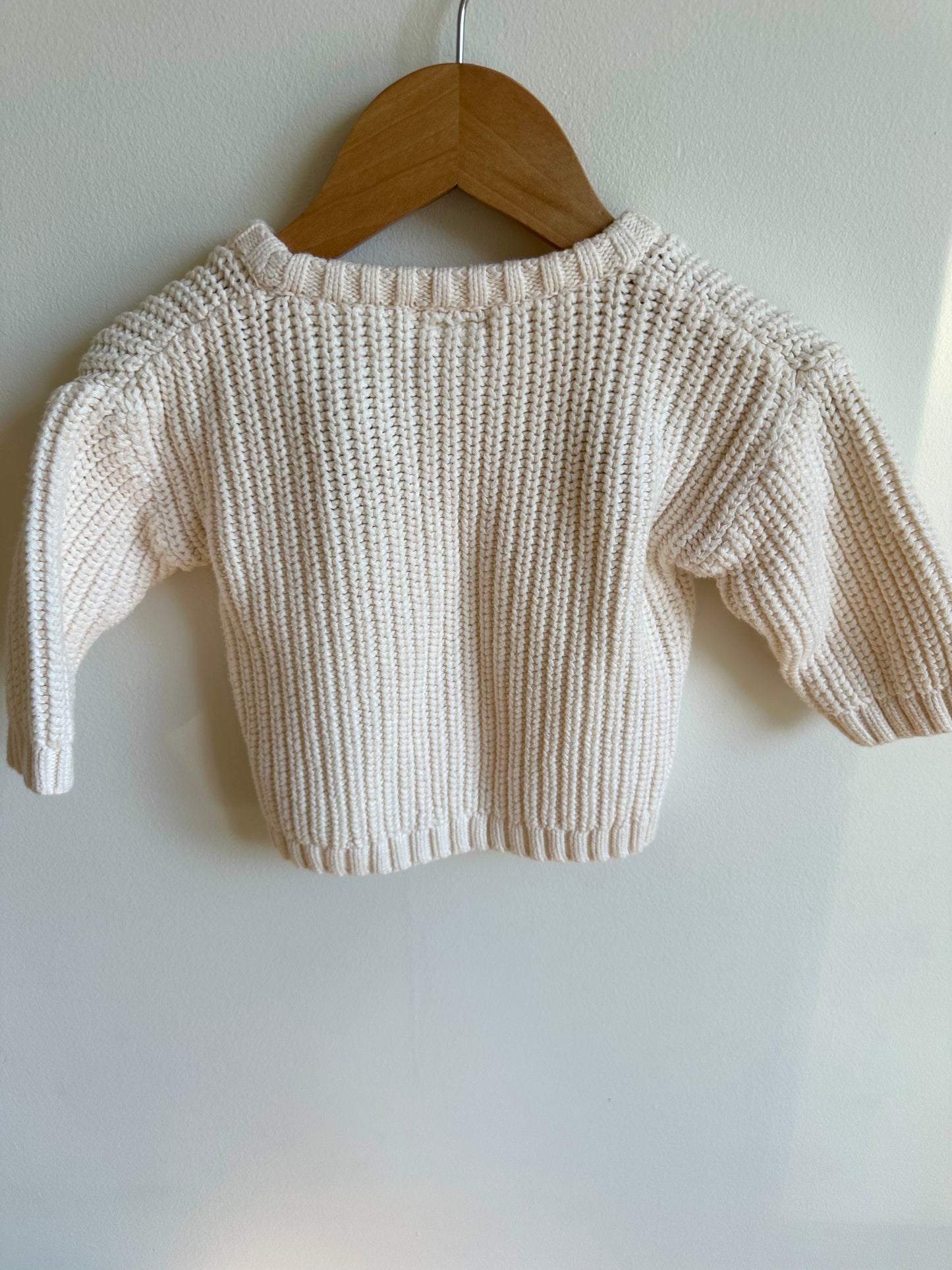 Cream Organic Sweater / 6-9m