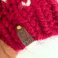Handmade Heart Pom Pom Beanie / 12m
