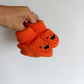 Orange Pumpkin Slippers / 0-3m?