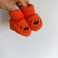 Orange Pumpkin Slippers / 0-3m?