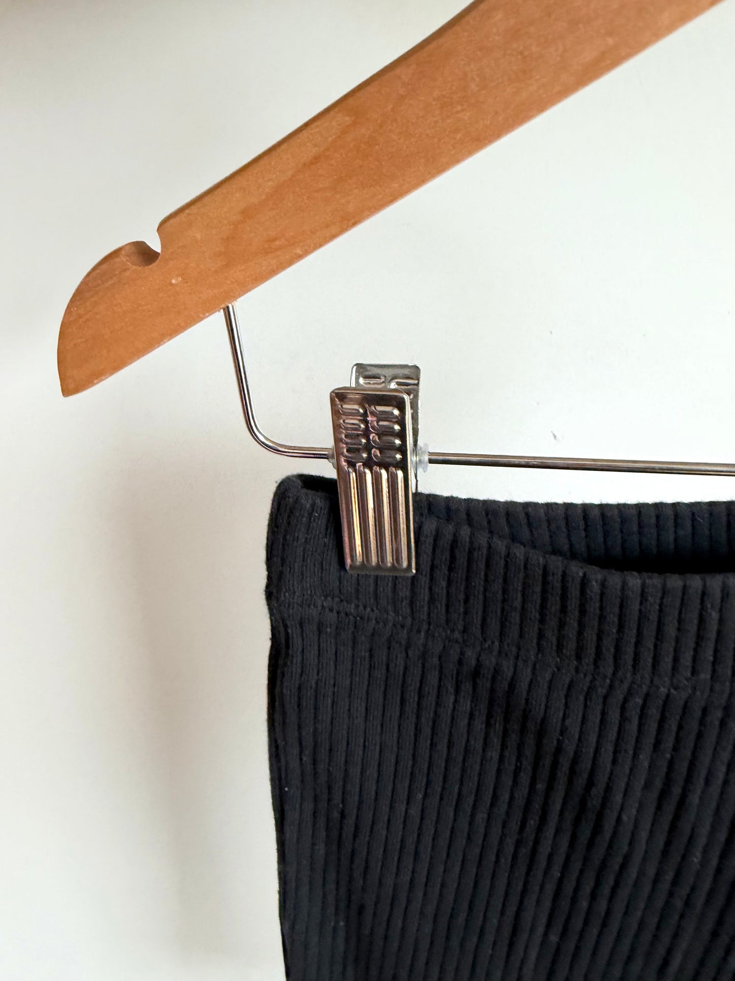 Adidas Black Ribbed Leggings / 3T