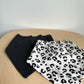 Set of 3 H&M Bibs - Black, Animal Print and Ribbed Pink