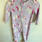 Unicorn Fleece Lilac Sleeper / 18m