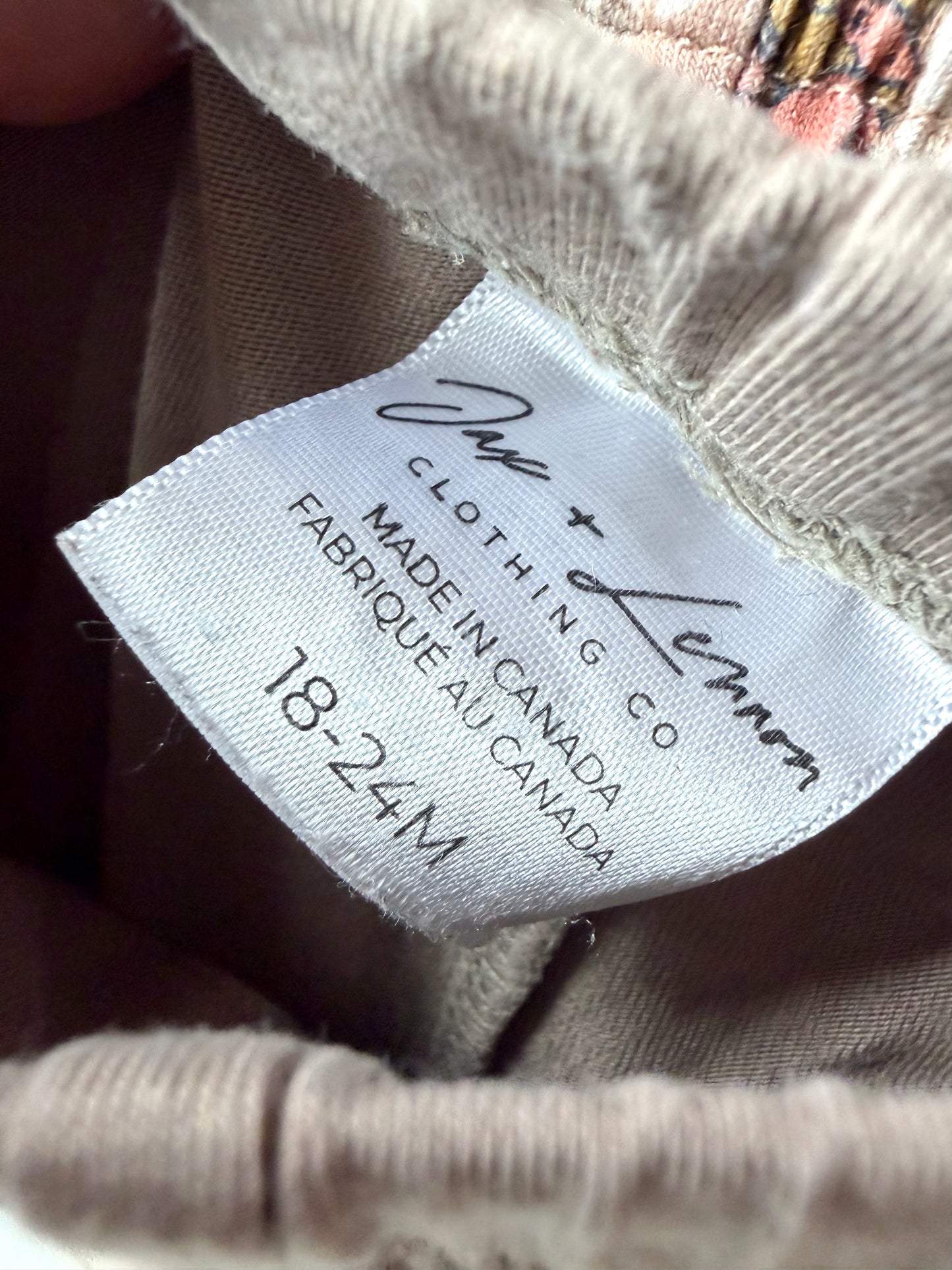 Little & Lively Taupe Leggings / 18-24m