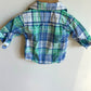 Blue + Green Plaid Button Up / 3m