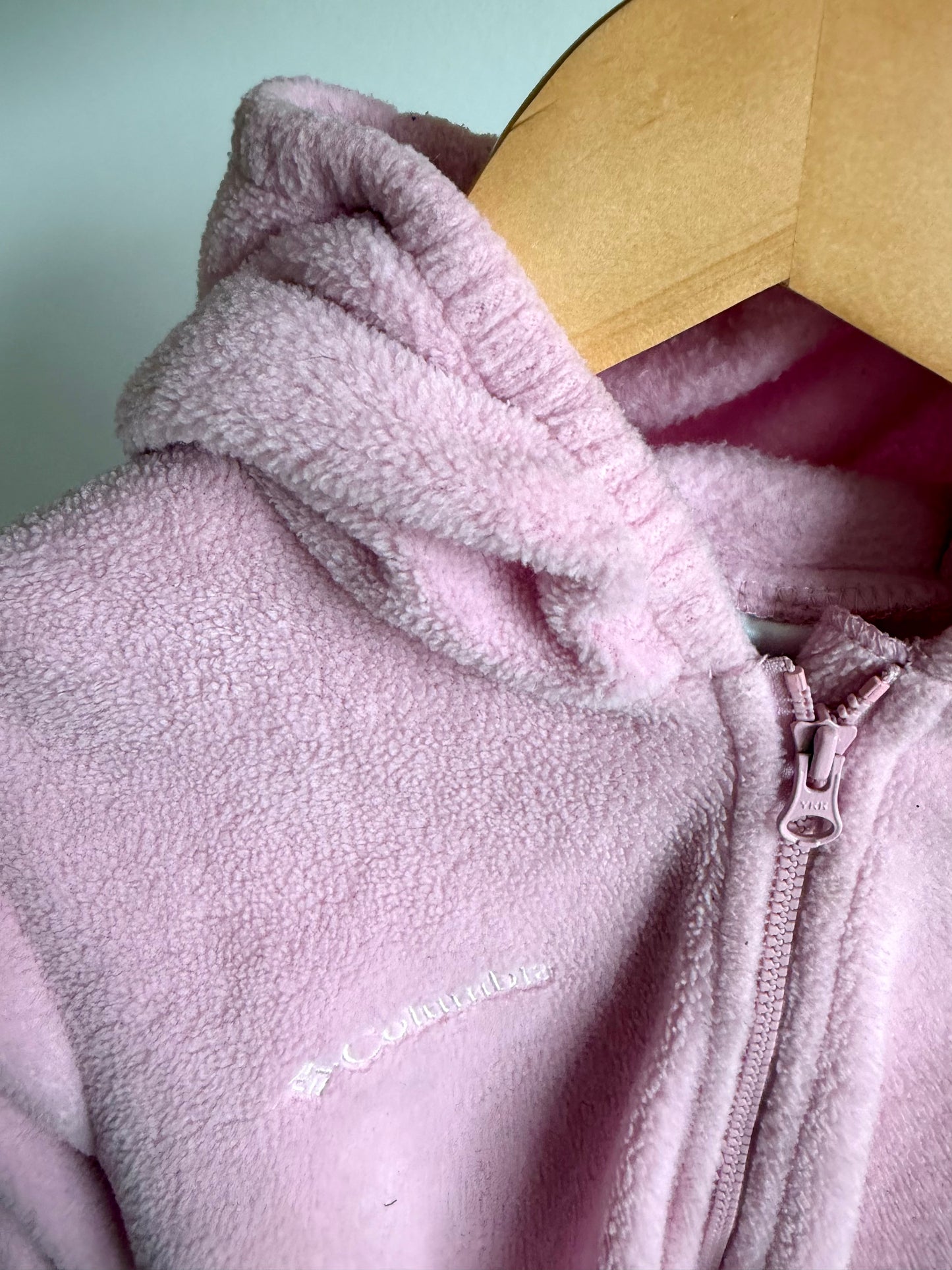 Columbia Pink Fleece Bunting Suit / 24m