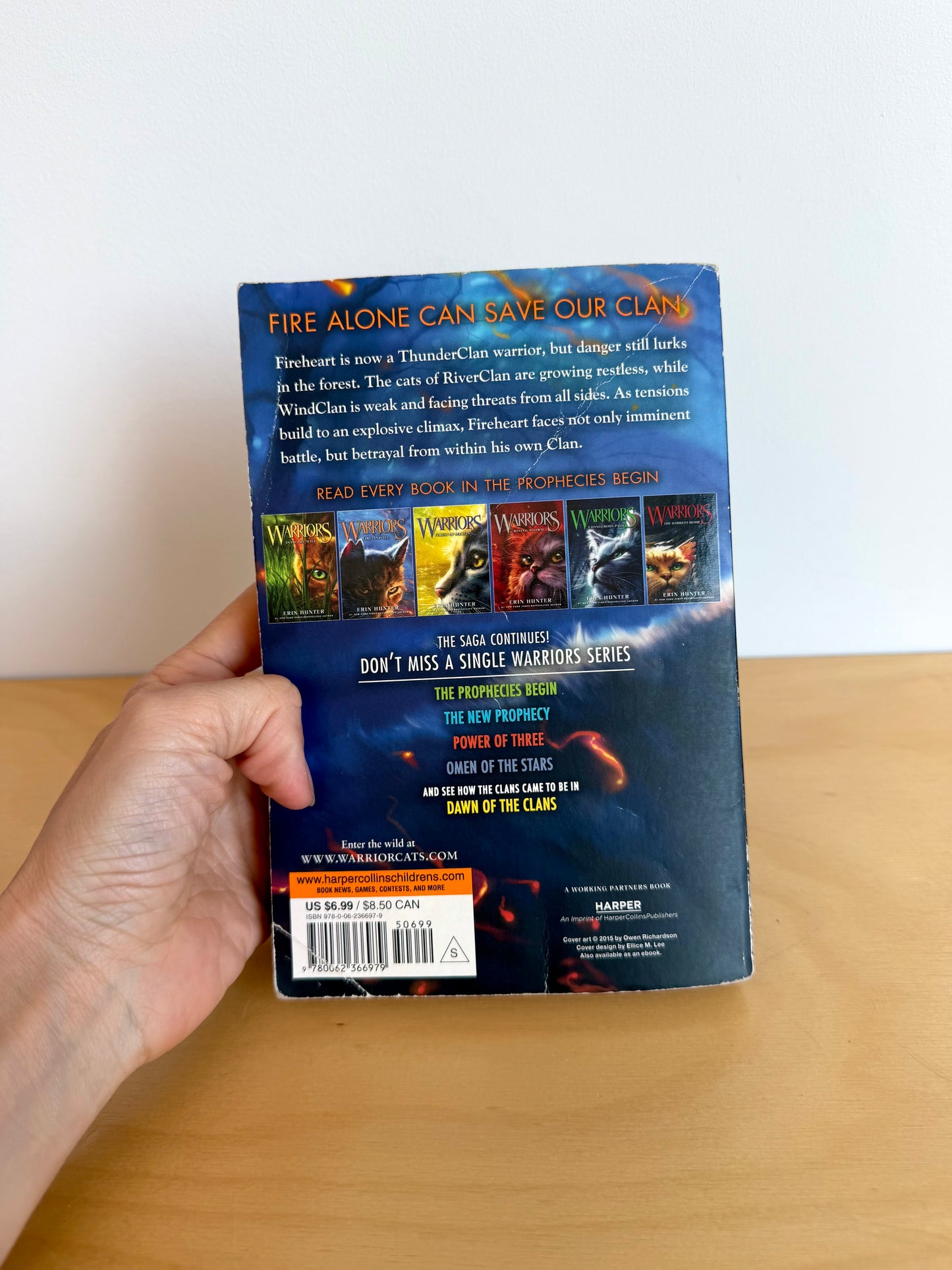 Warriors: Fire and Ice Book / 8-12 years