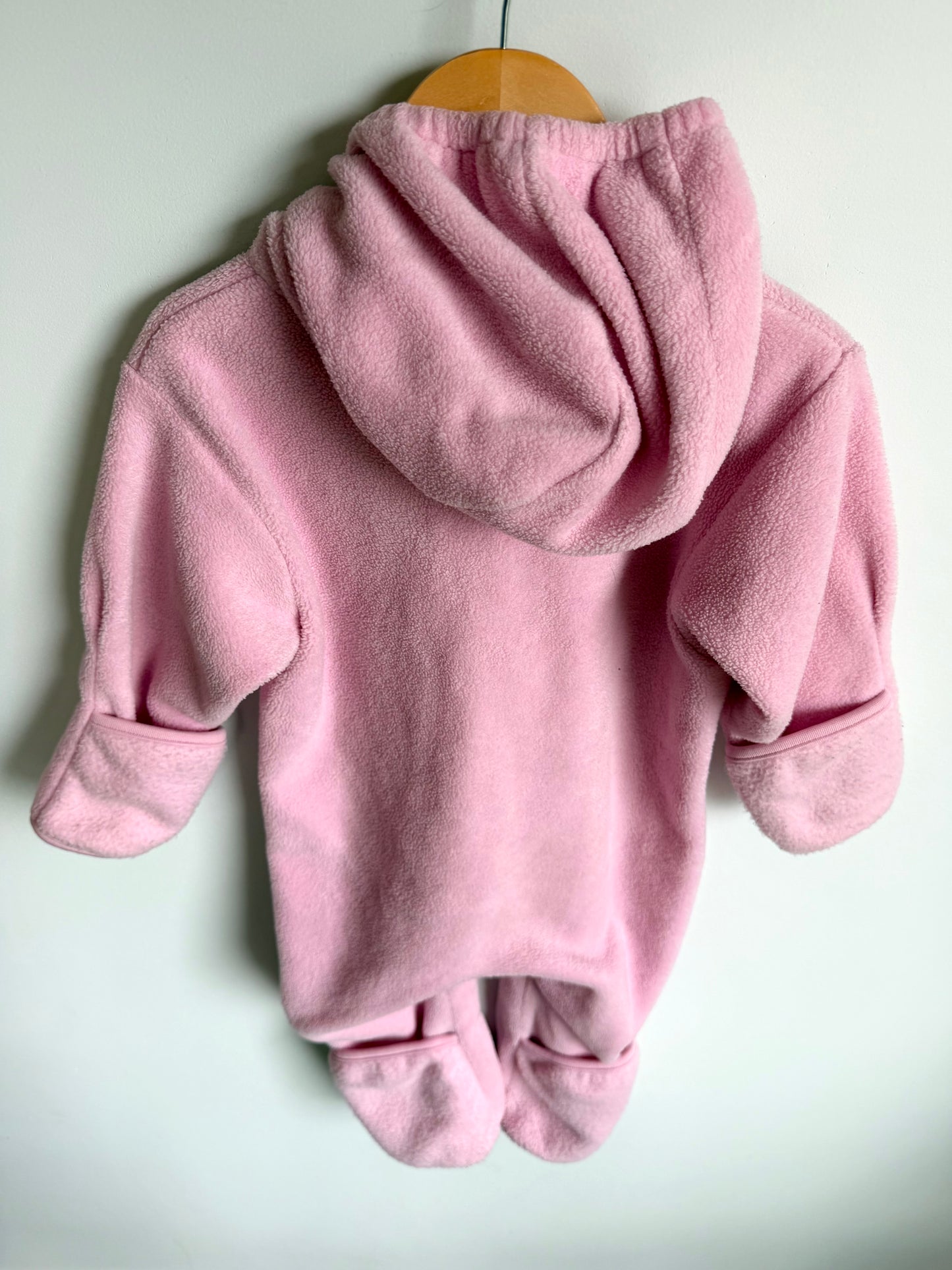 Columbia Pink Fleece Bunting Suit / 24m