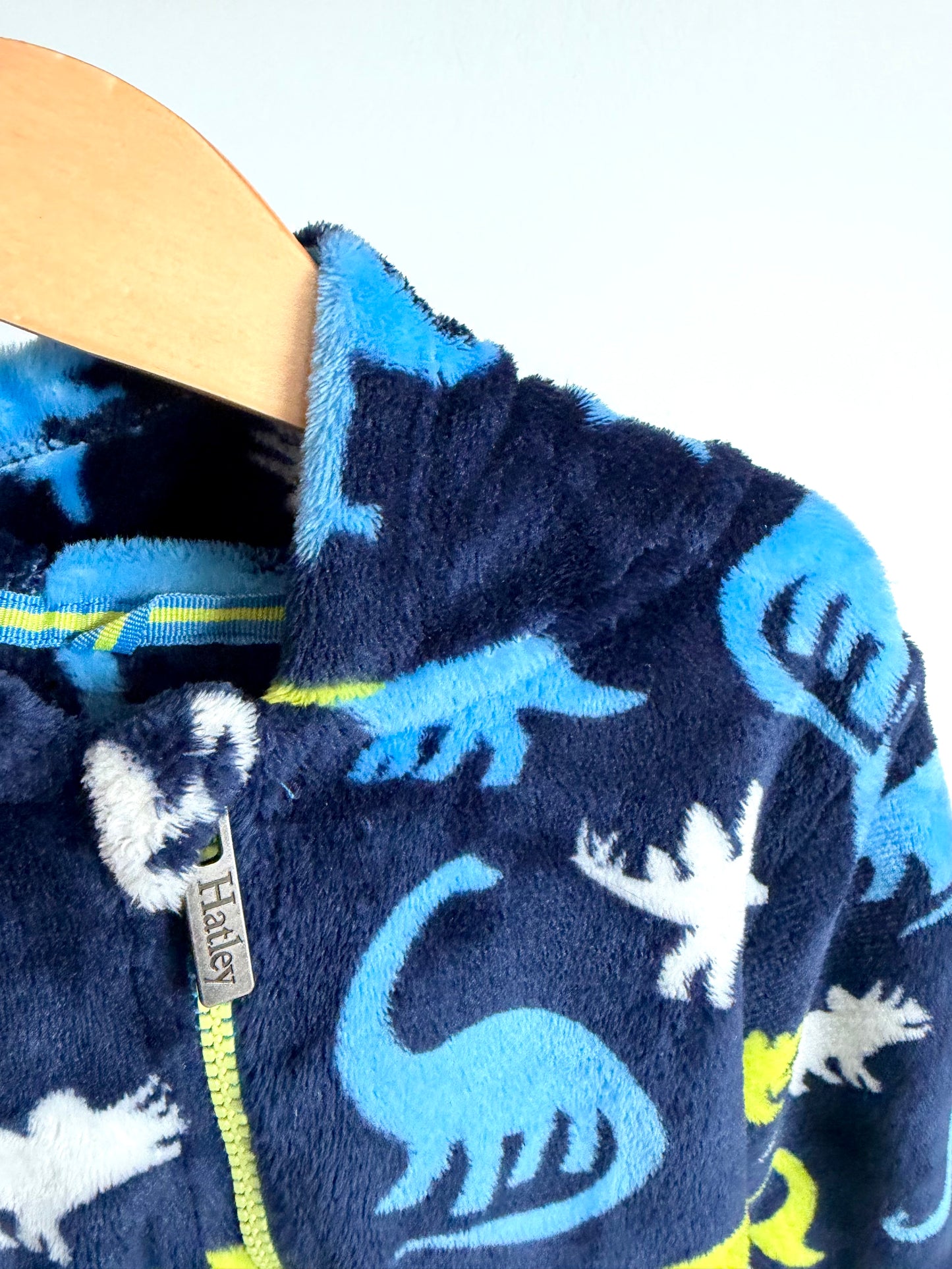 Hatley Navy Dino Fleece Bunting Suit / 18-24m