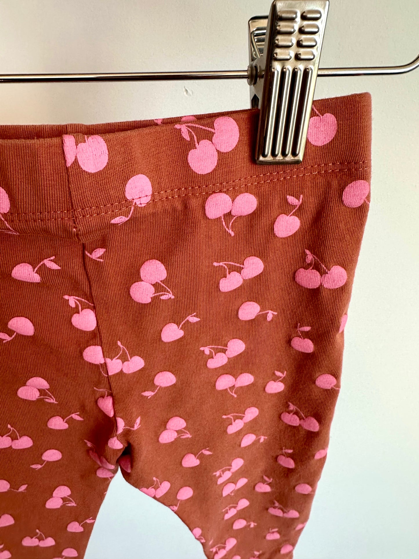 Coral Brown Cherry Pants / 12-18m