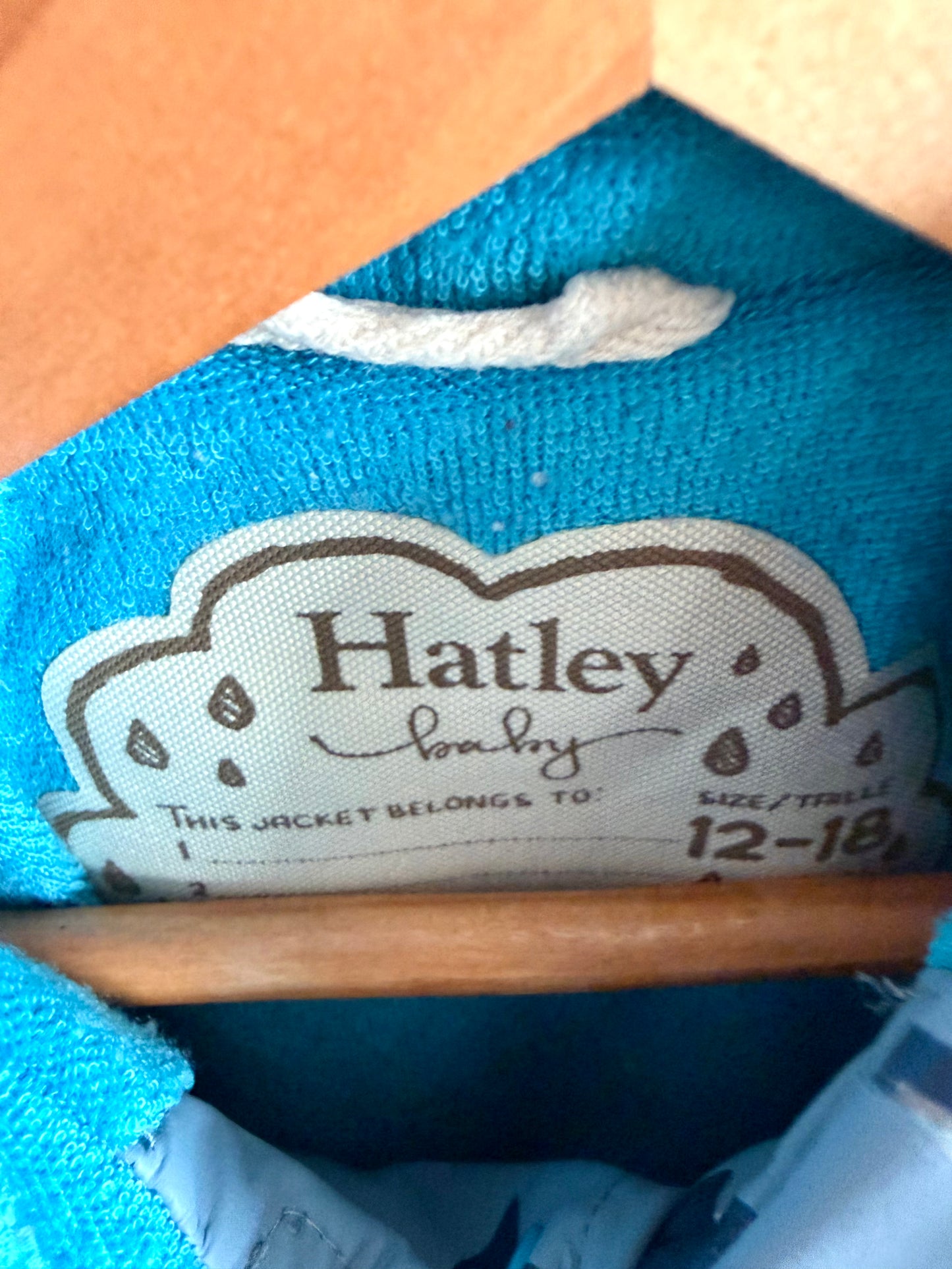 Hatley Colour Changing Blue Shark Rain Jacket / 12-18m