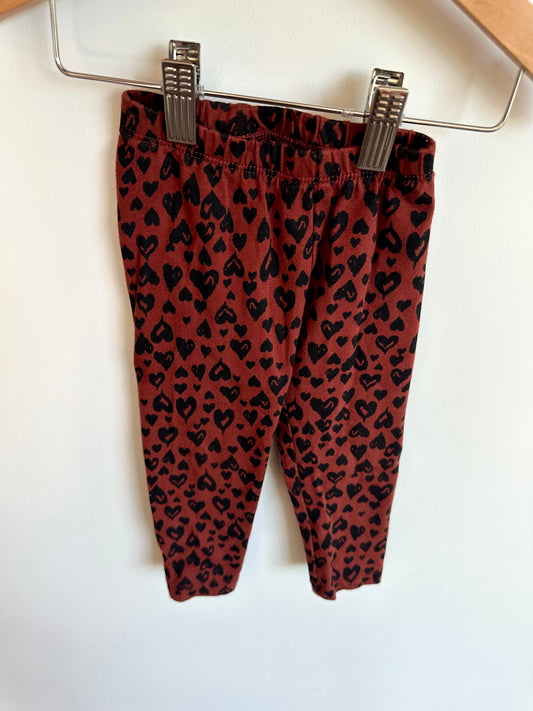 Animal Print Heart Brown Pants / 18m
