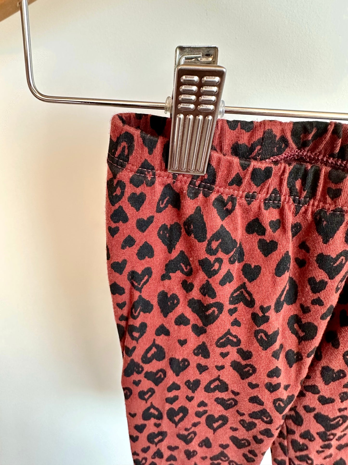 Animal Print Heart Brown Pants / 18m