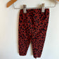 Animal Print Heart Brown Pants / 18m