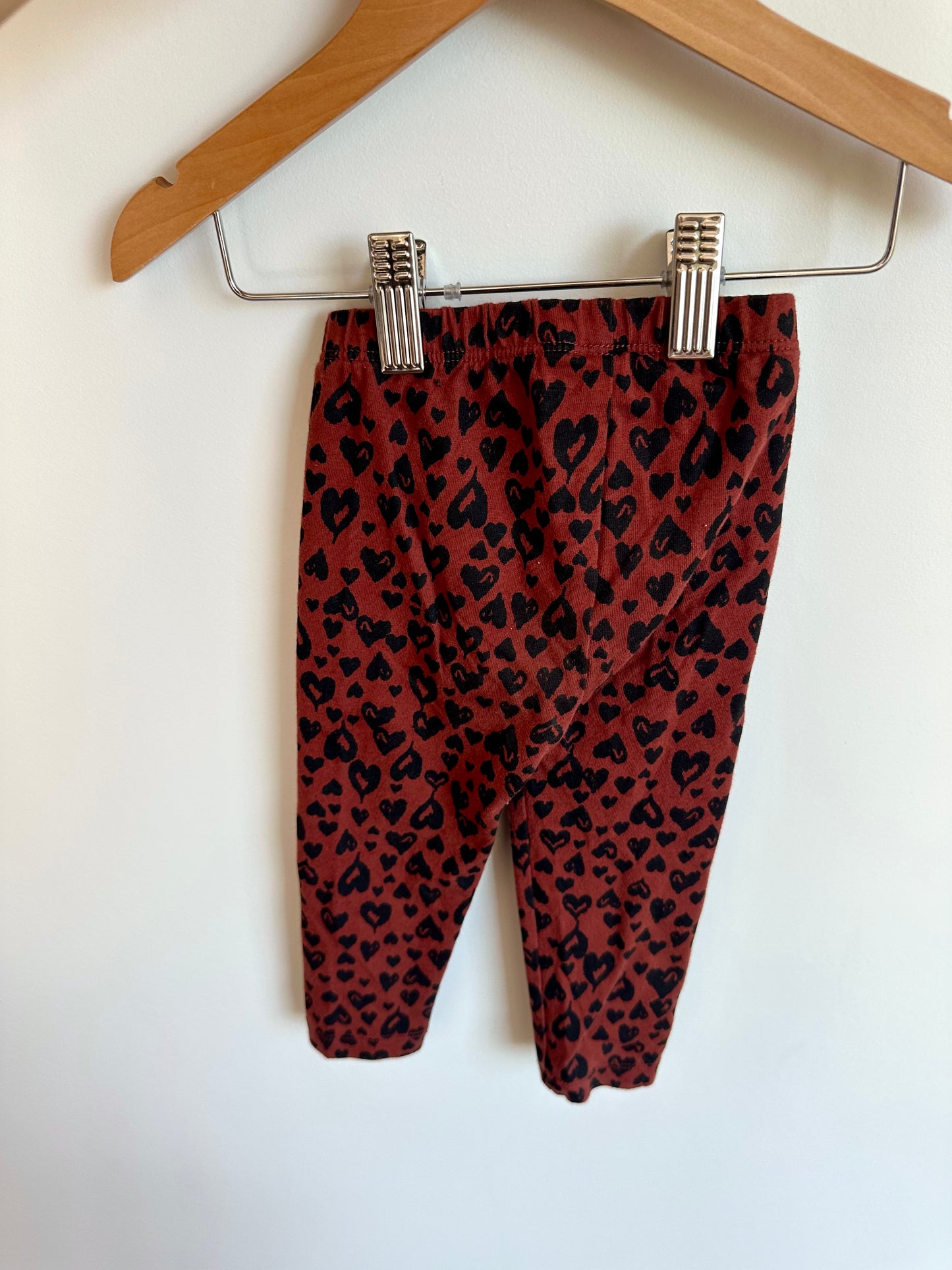 Animal Print Heart Brown Pants / 18m