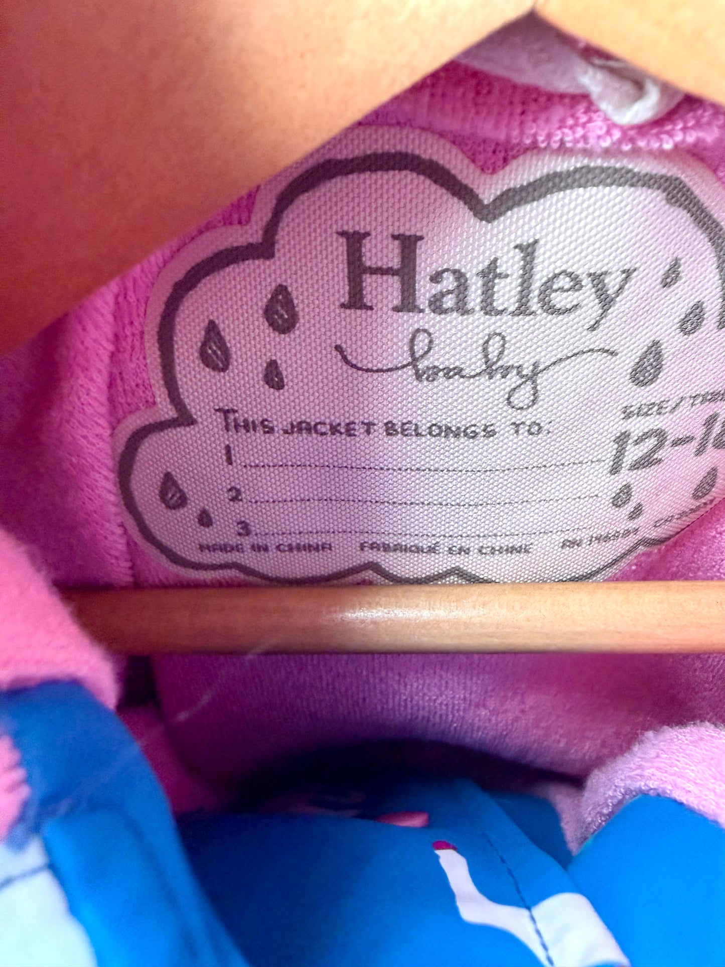Hatley Colour Changing Blue Unicorn Rain Jacket / 12-18m