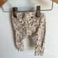 Jax + Lennon Neutral Floral Bamboo Leggings / 0m