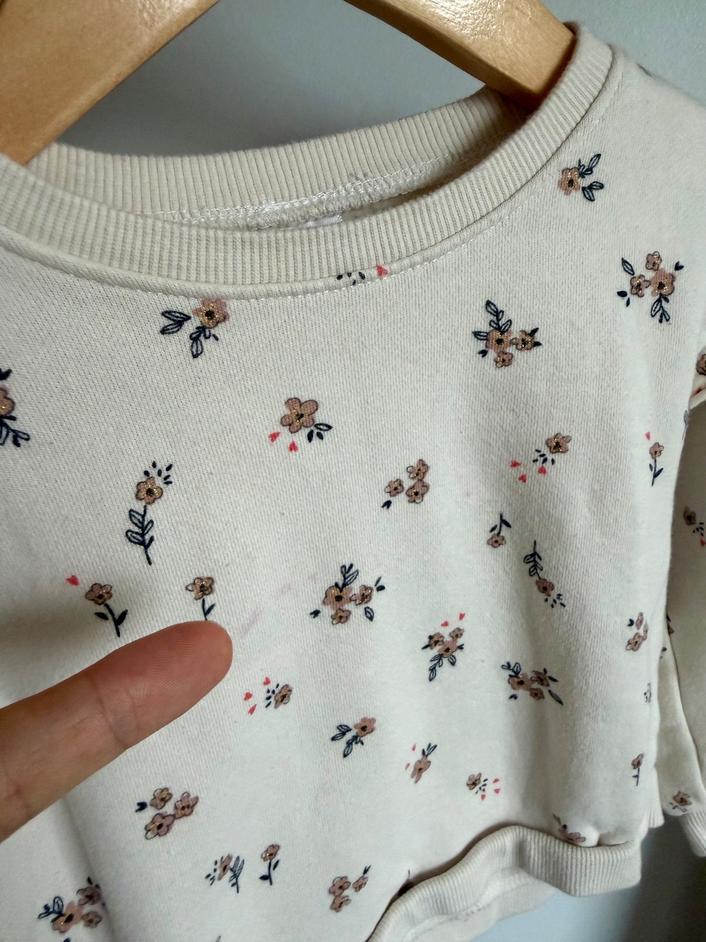 Floral Sweater + Tapered Pants Set (PLAY) / 3T (No Shipping)