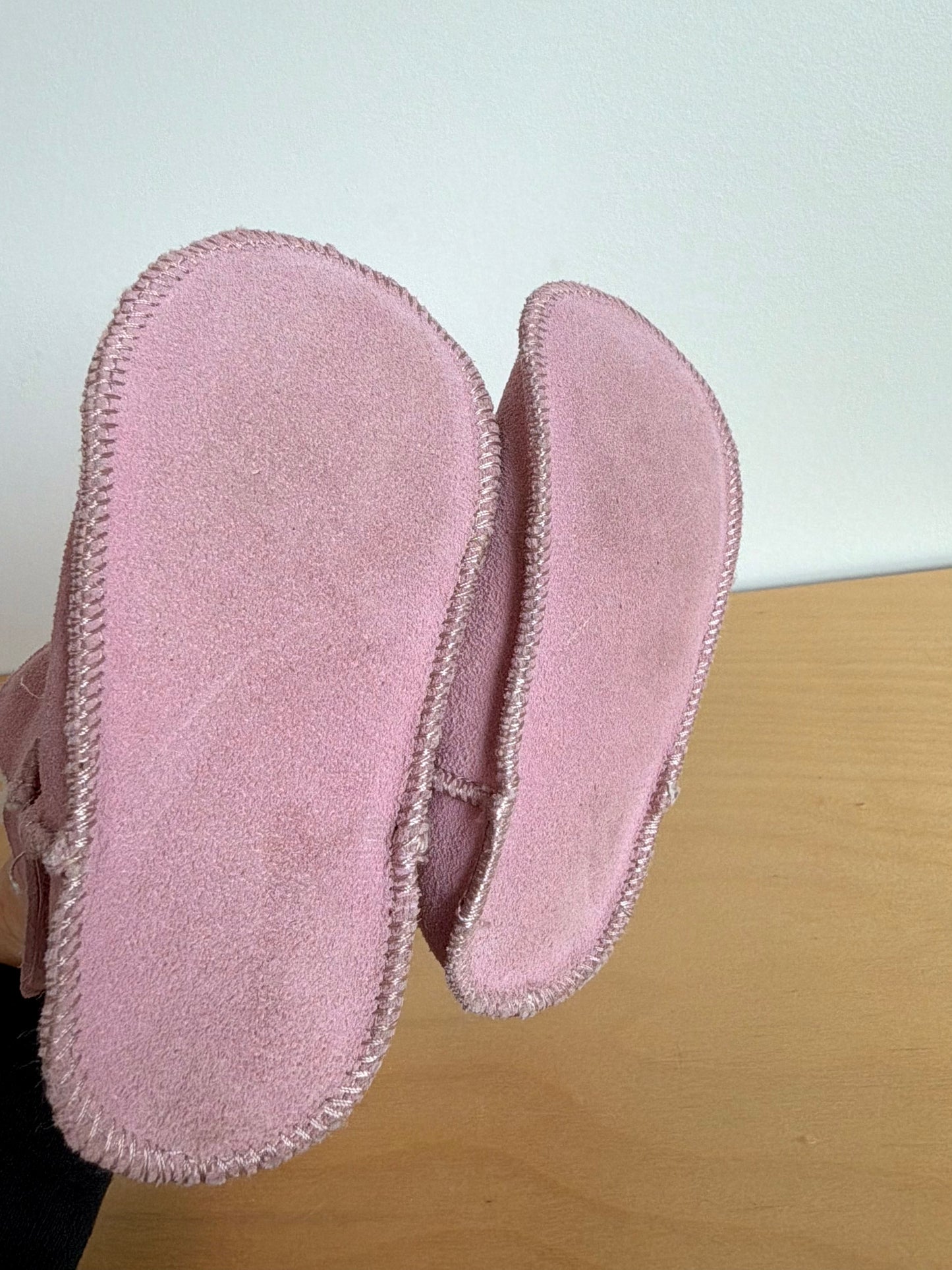 Pink Shearling Soft Sole Boots / Size 5-6 Toddler