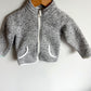 Grey Zipper Sweater / 2T