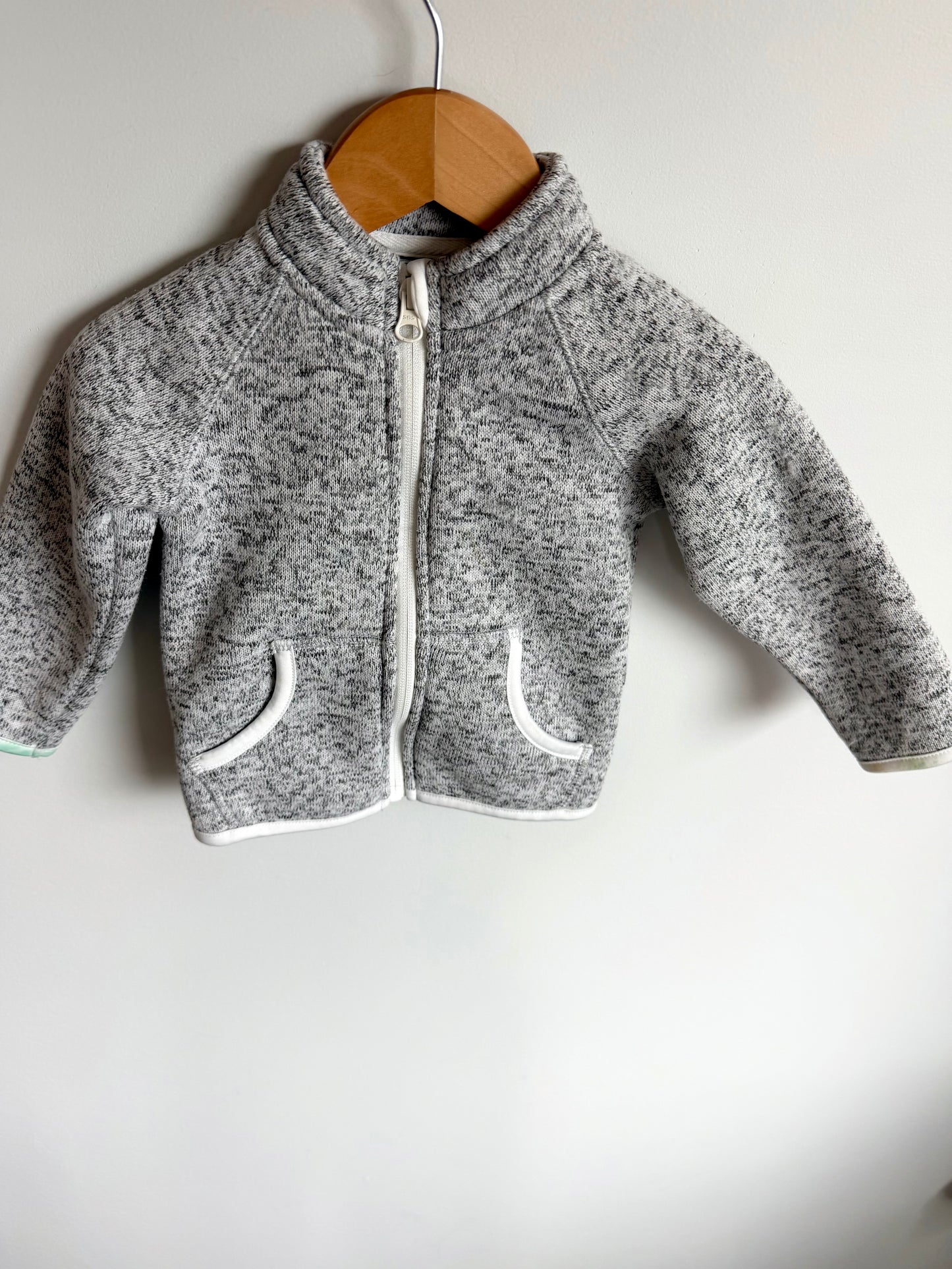 Grey Zipper Sweater / 2T