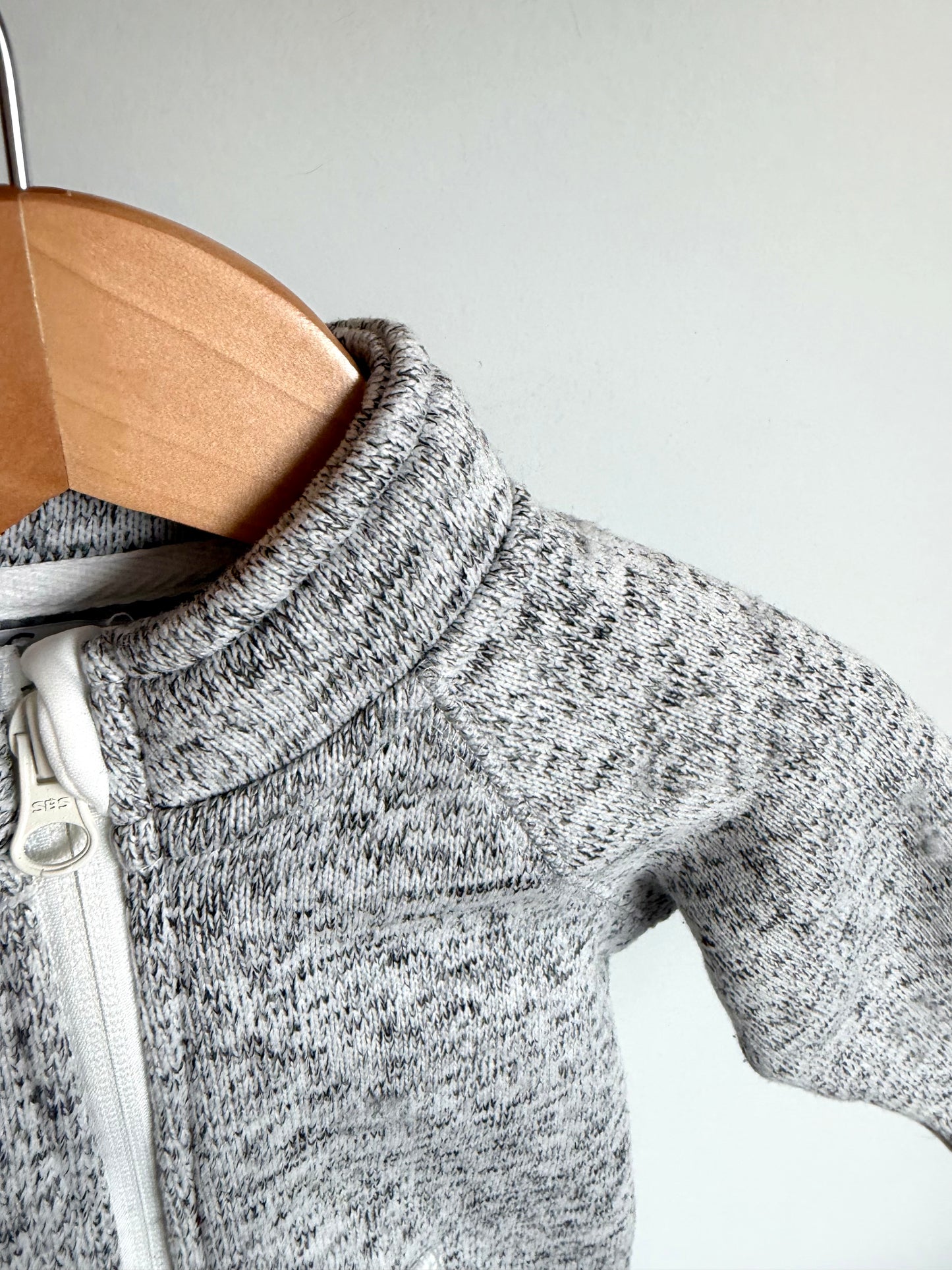 Grey Zipper Sweater / 2T