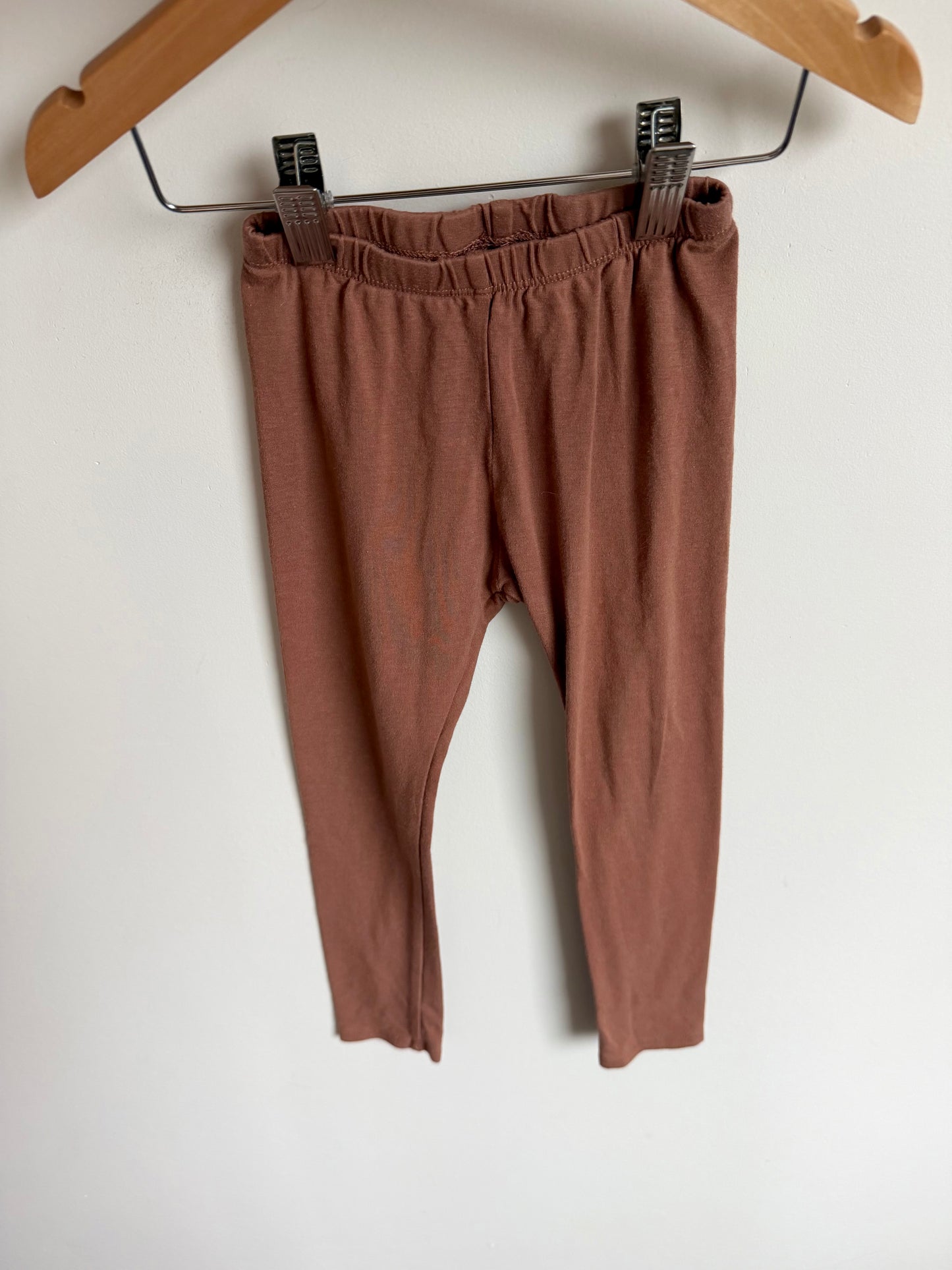 Jax + Lennon Mocha Bamboo Leggings / 3T