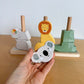 Wooden Stack & Sort Animals Toy Set (No Shipping)