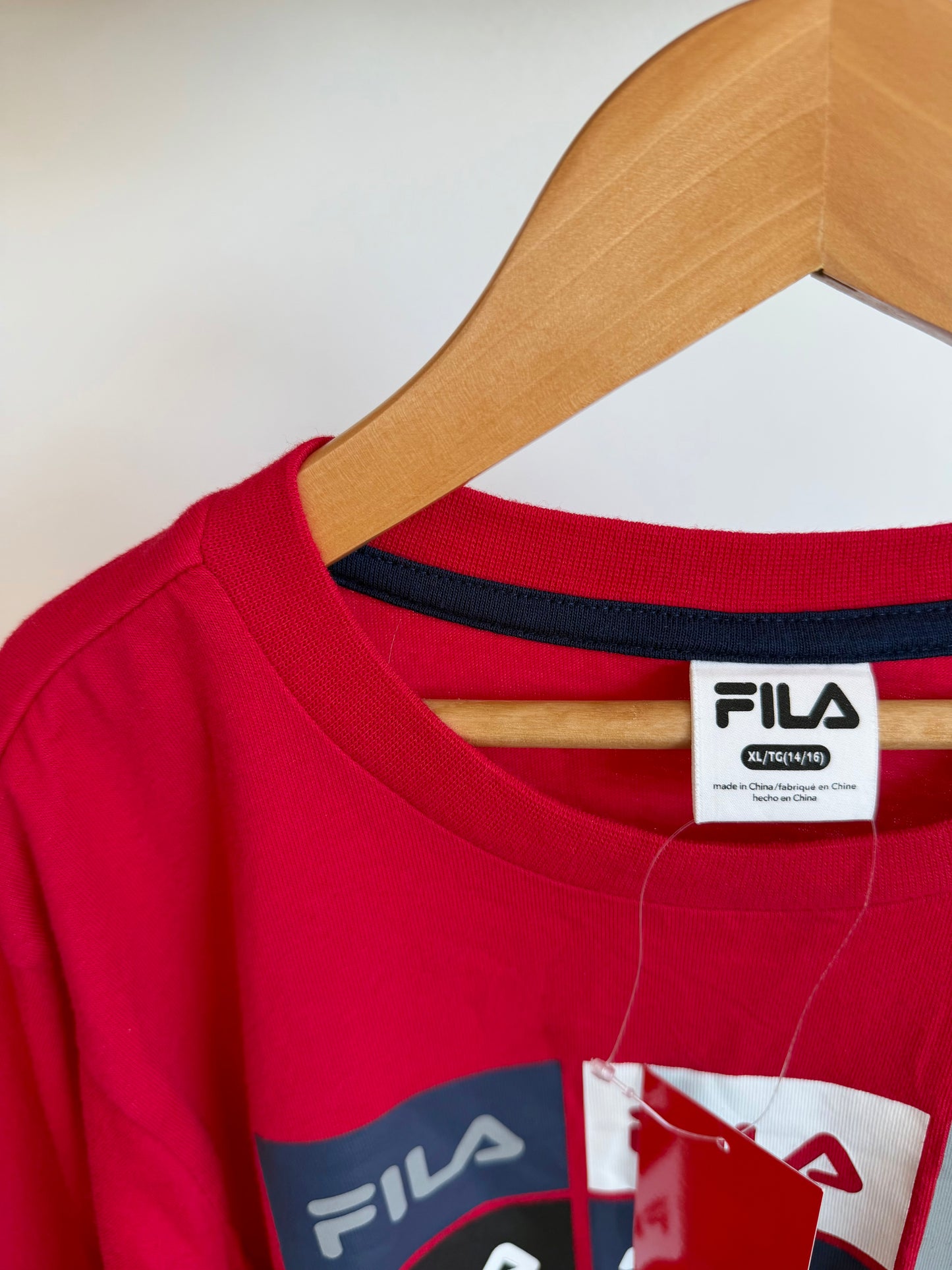 Fila Red T-Shirt (With tags) / 14-16 years