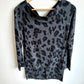 Rayon Animal Print Maternity Long Sleeve / Medium