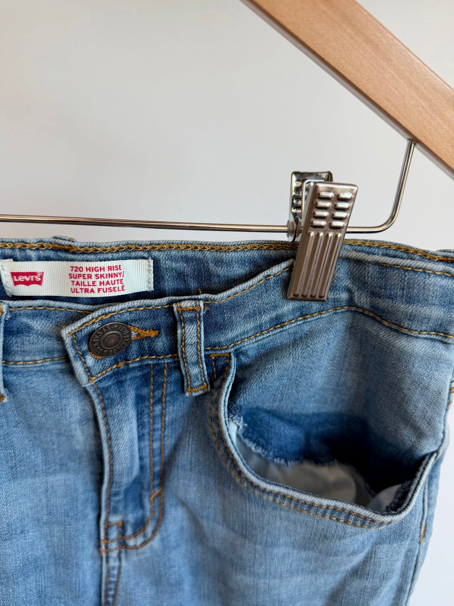Levi's High Rise 720 Skinny Jeans / 12 years